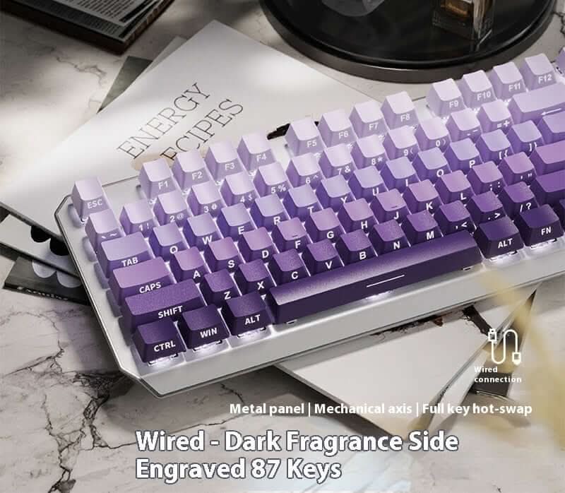 Clavier mécanique filaire 87 touches – Gaming e-sport