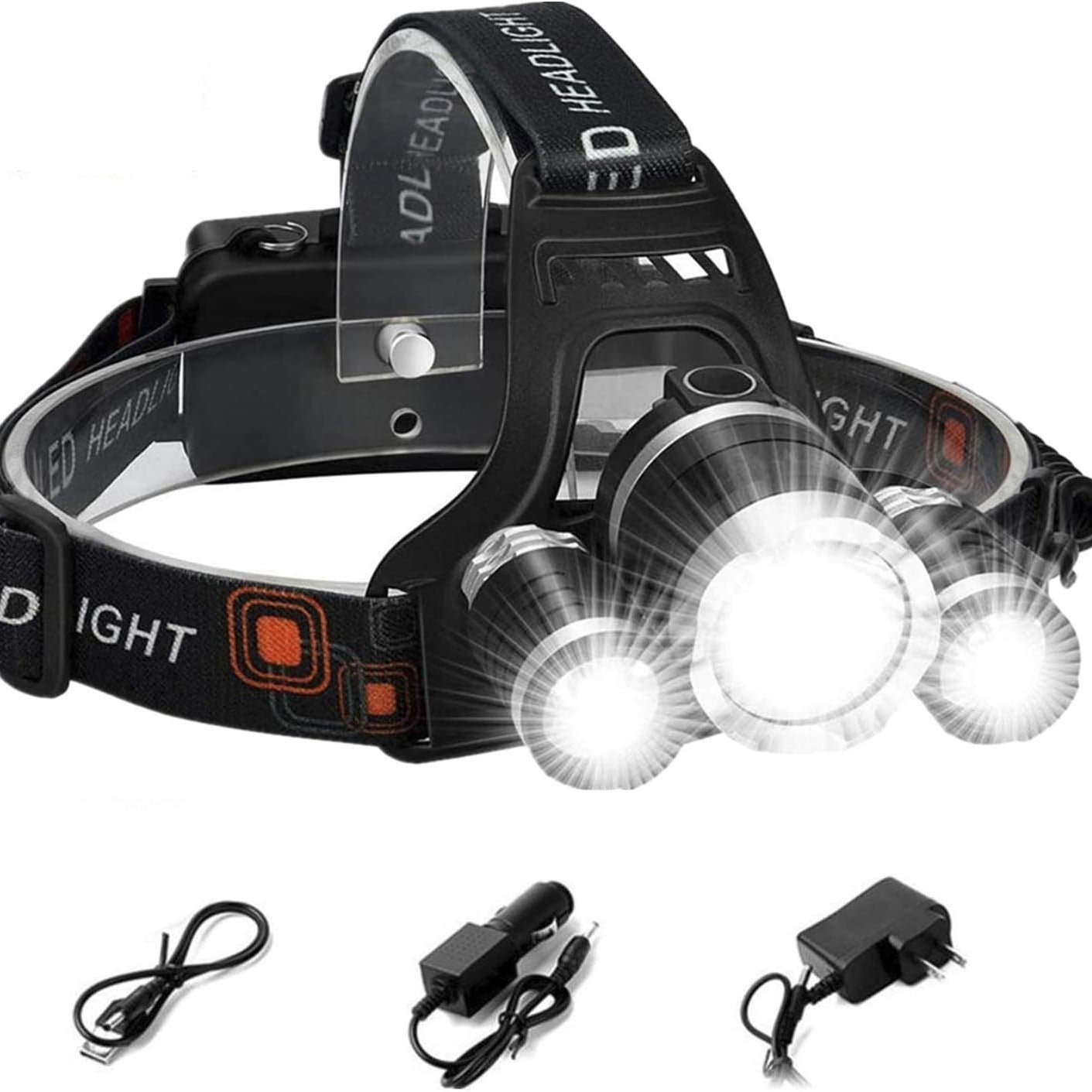 Projecteur LED Extérieur Rechargeable 20W T6 à Induction Haute Puissance