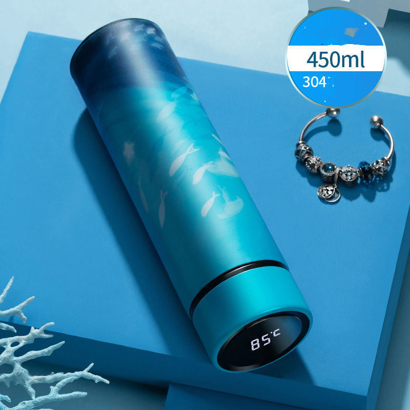 Tasse intelligente en acier inoxydable – affichage de température intégré