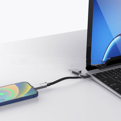 Câble de données de charge rapide multifonctionnel pour porte-clés portable