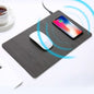 Tapis de souris en aluminium avec chargeur sans fil