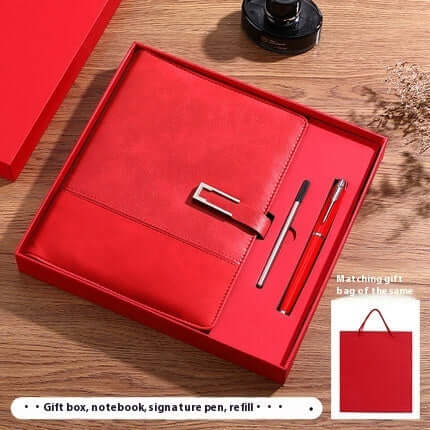 Carnet d’affaires épaissi en cuir souple