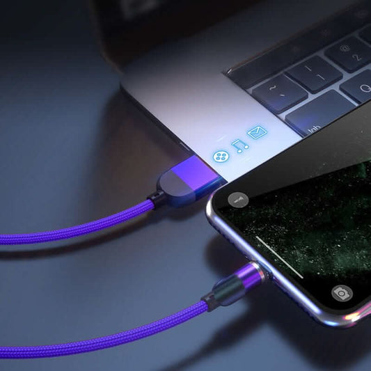 Magnetic charging cable, mobile phone
