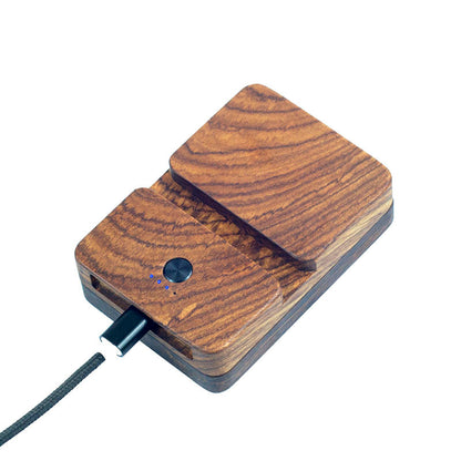 Solid Wood Gift Mobile Phone Tablet Holder 10000mAh Power Bank