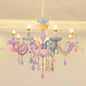 Lampe de Chambre Macaron en Cristal