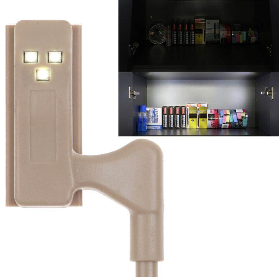 Lot de 10 Lumières LED pour Charnières de Placard