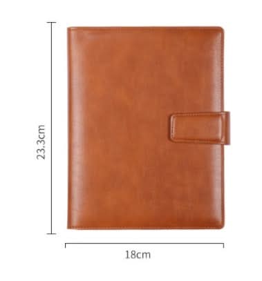 Carnet A5 cuir à boucle – recharge 6 anneaux, fermeture magnétique