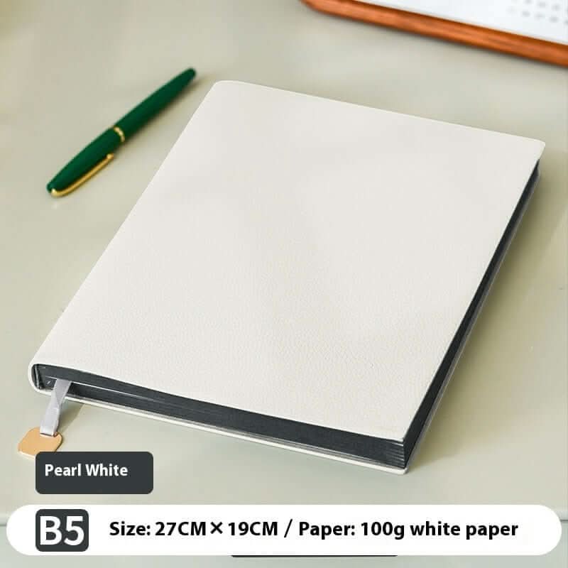 Lychee pattern soft leather cover notebook