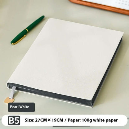 Lychee pattern soft leather cover notebook
