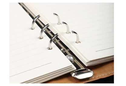 Carnet A5 cuir à boucle – recharge 6 anneaux, fermeture magnétique