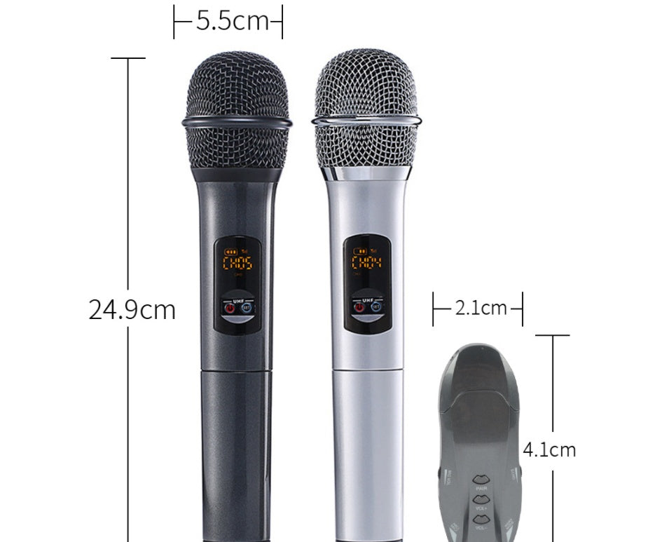 Microphone sans fil Bluetooth Home Ane – duo dynamique pour chant et enregistrement K-Song
