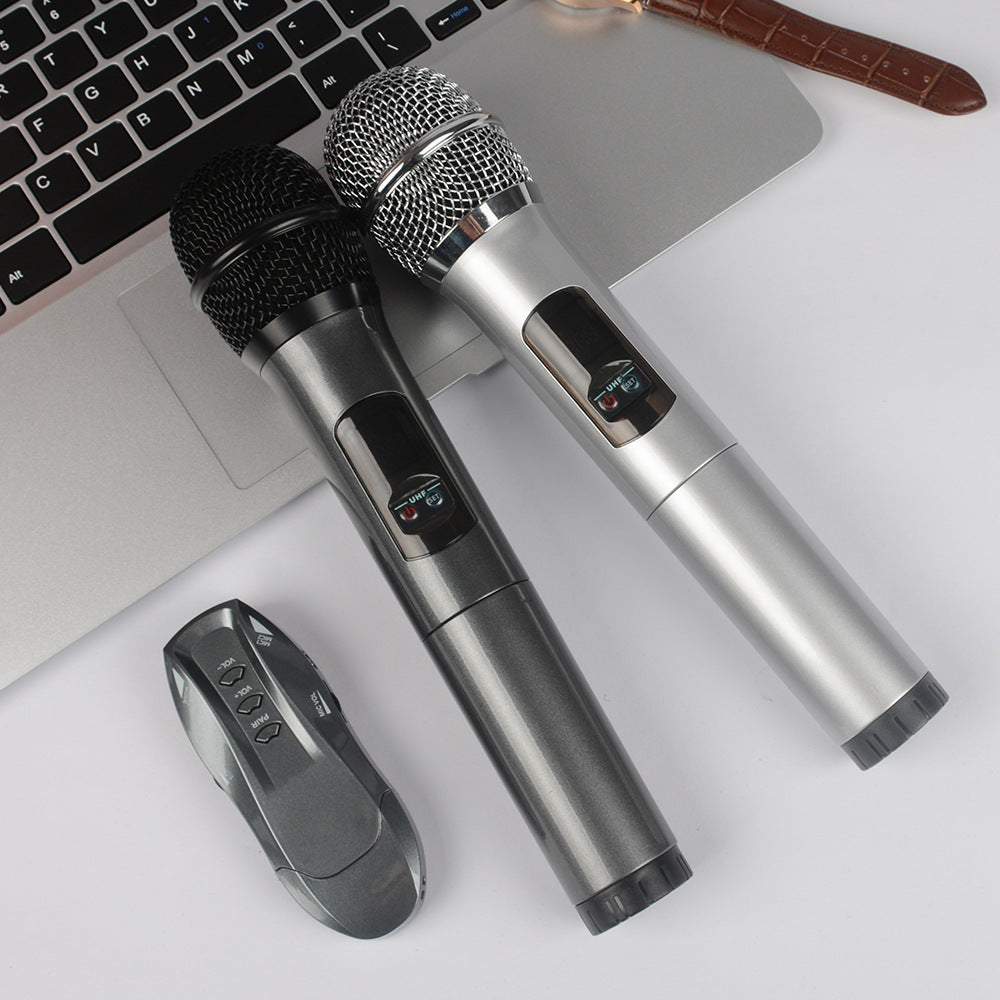 Microphone sans fil Bluetooth Home Ane – duo dynamique pour chant et enregistrement K-Song
