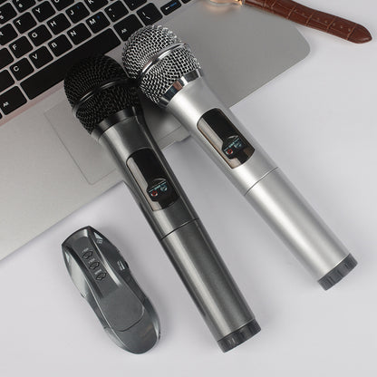 Microphone sans fil Bluetooth Home Ane – duo dynamique pour chant et enregistrement K-Song