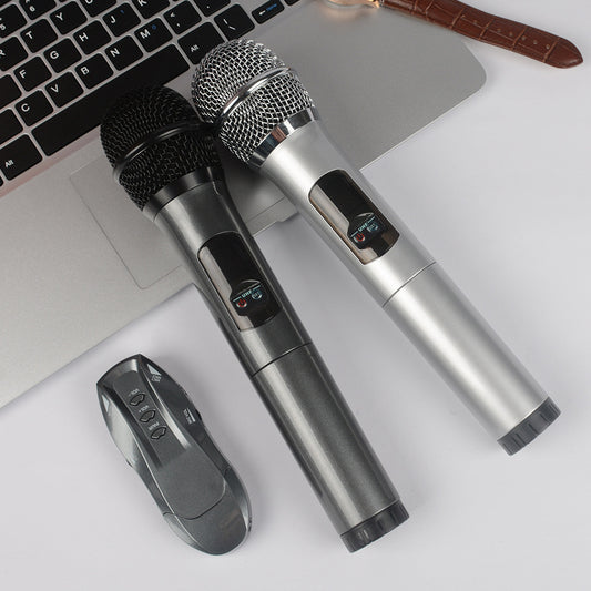 Microphone sans fil Bluetooth Home Ane – duo dynamique pour chant et enregistrement K-Song