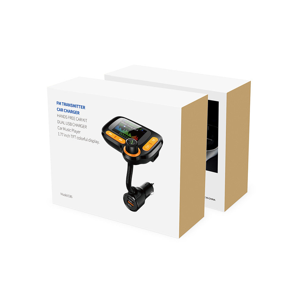 Lecteur Bluetooth voiture – Écran couleur, appels mains libres, QC 3.0, MP3