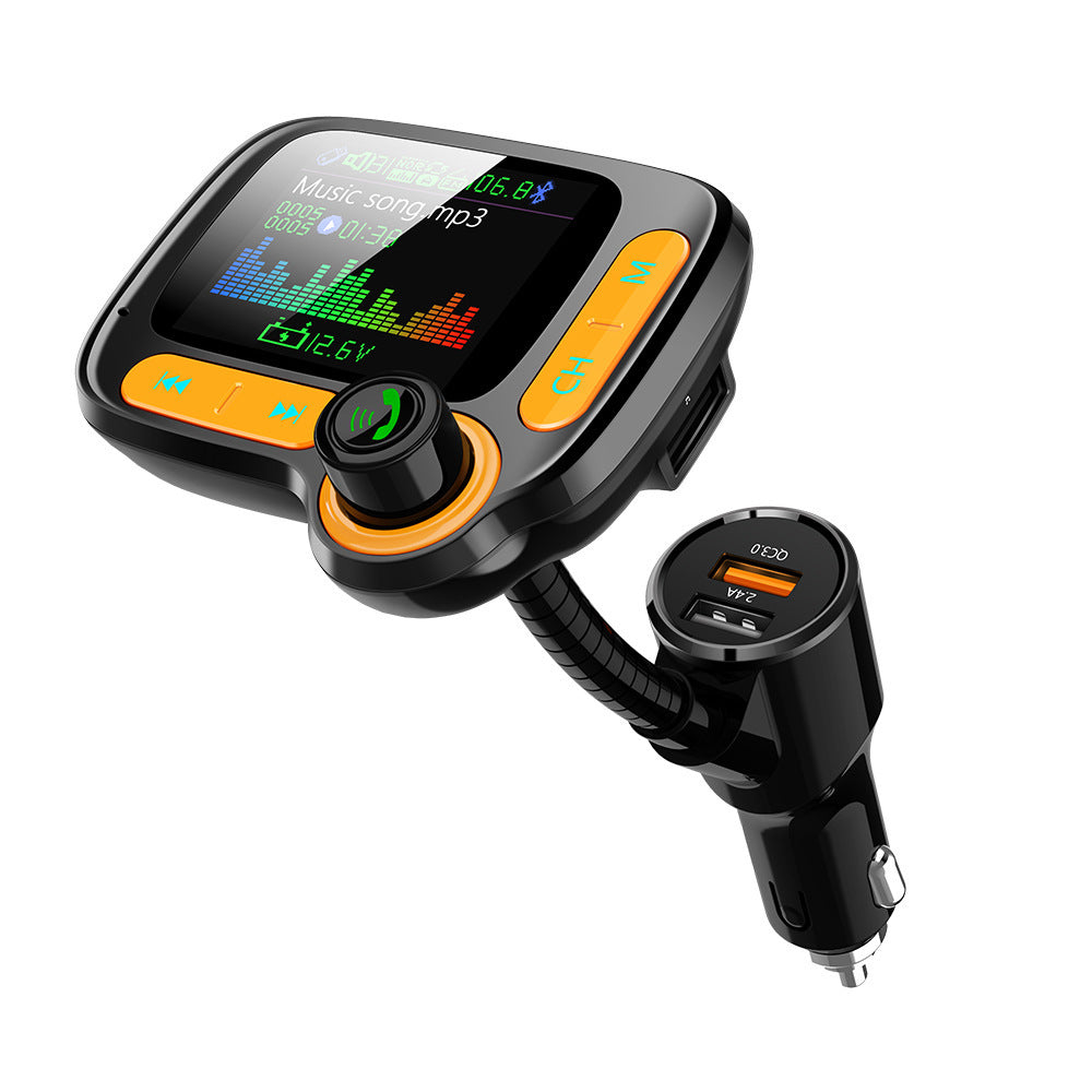 Lecteur Bluetooth voiture – Écran couleur, appels mains libres, QC 3.0, MP3