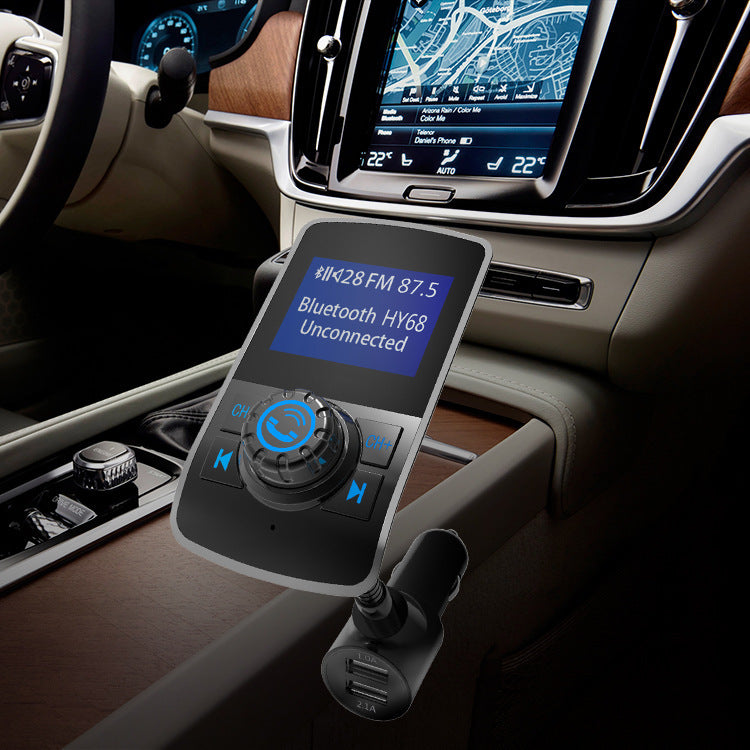 Transmetteur FM Bluetooth voiture – Lecteur MP3, carte TF, USB, appels mains libres