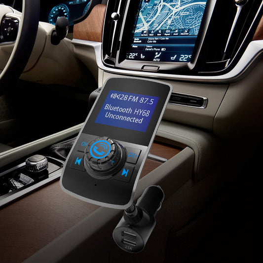 Transmetteur FM Bluetooth voiture – Lecteur MP3, carte TF, USB, appels mains libres
