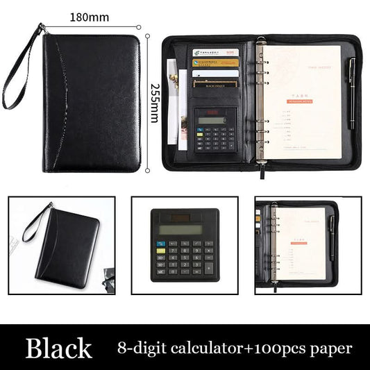 Pochette de gestion A5 – organiseur zippé avec calculatrice