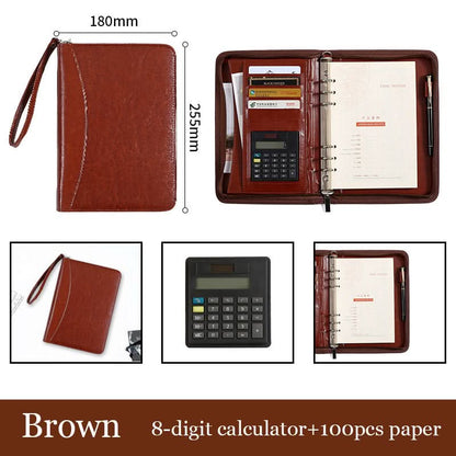 Pochette de gestion A5 – organiseur zippé avec calculatrice