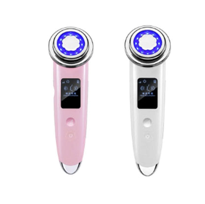 Appareil de beauté multifonction – lumière colorée, écran large, soins chauffants et micro-courants