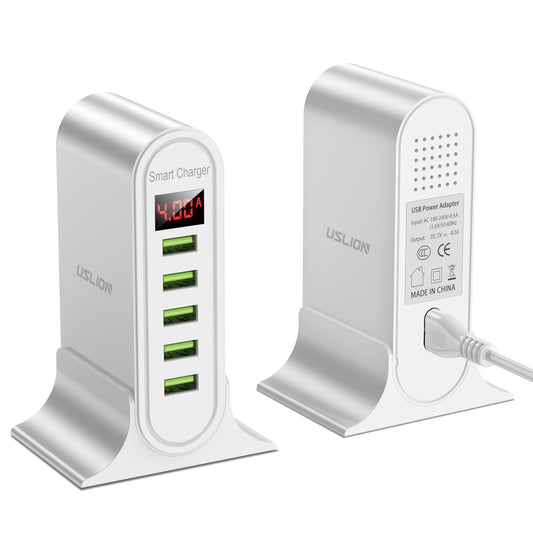 Chargeur de Bureau Intelligent à Affichage LED