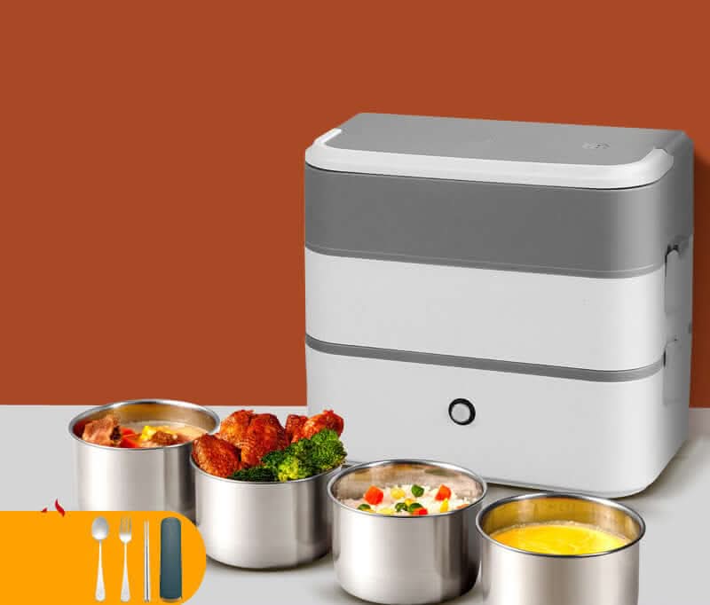 Double Compartment Heated Lunch Box