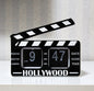 Réveil Rétro Style Clap de Cinéma