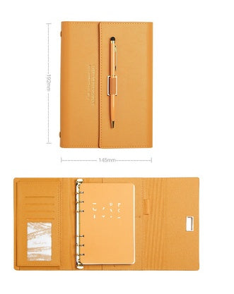 Carnet littéraire en cuir souple – portable et élégant