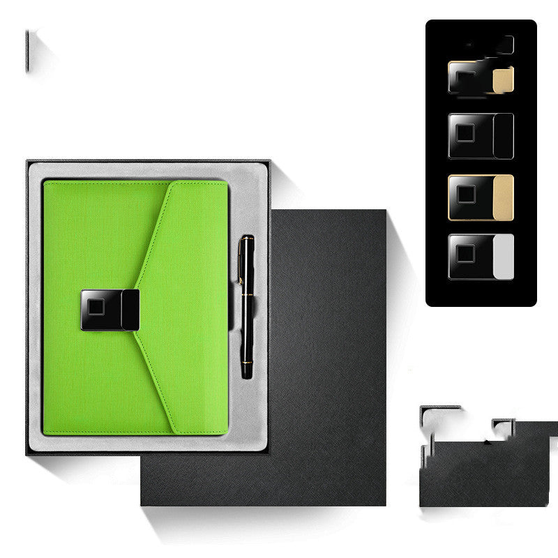 Carnet multifonction – verrouillage par empreinte digitale et recharge sans fil