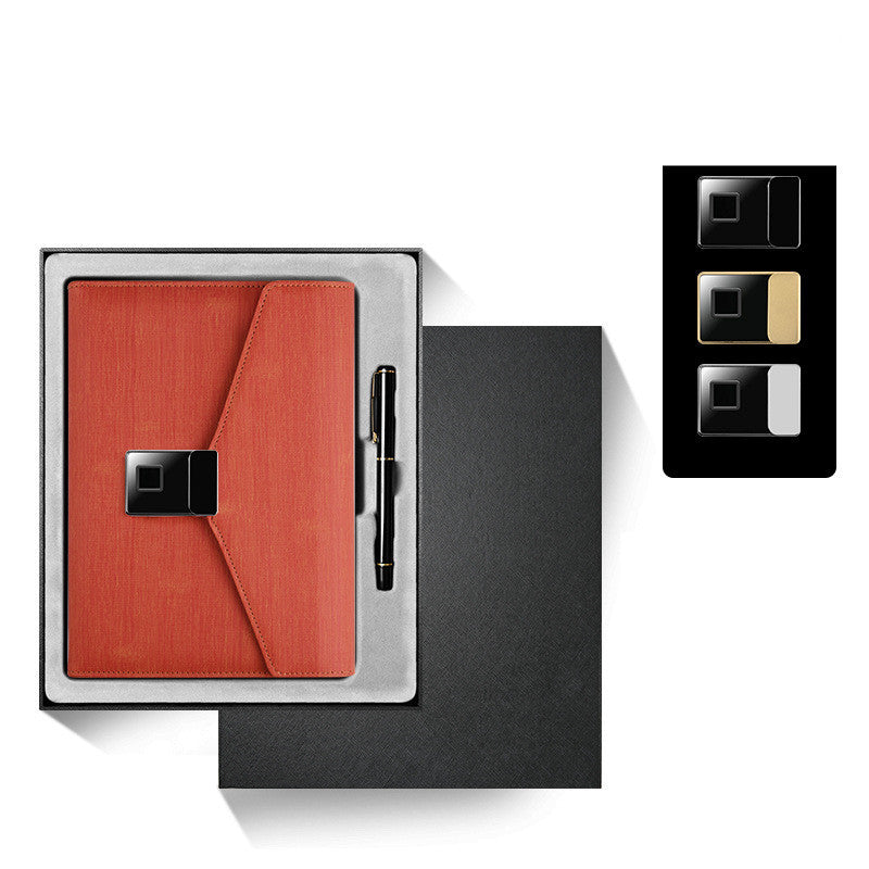 Carnet multifonction – verrouillage par empreinte digitale et recharge sans fil