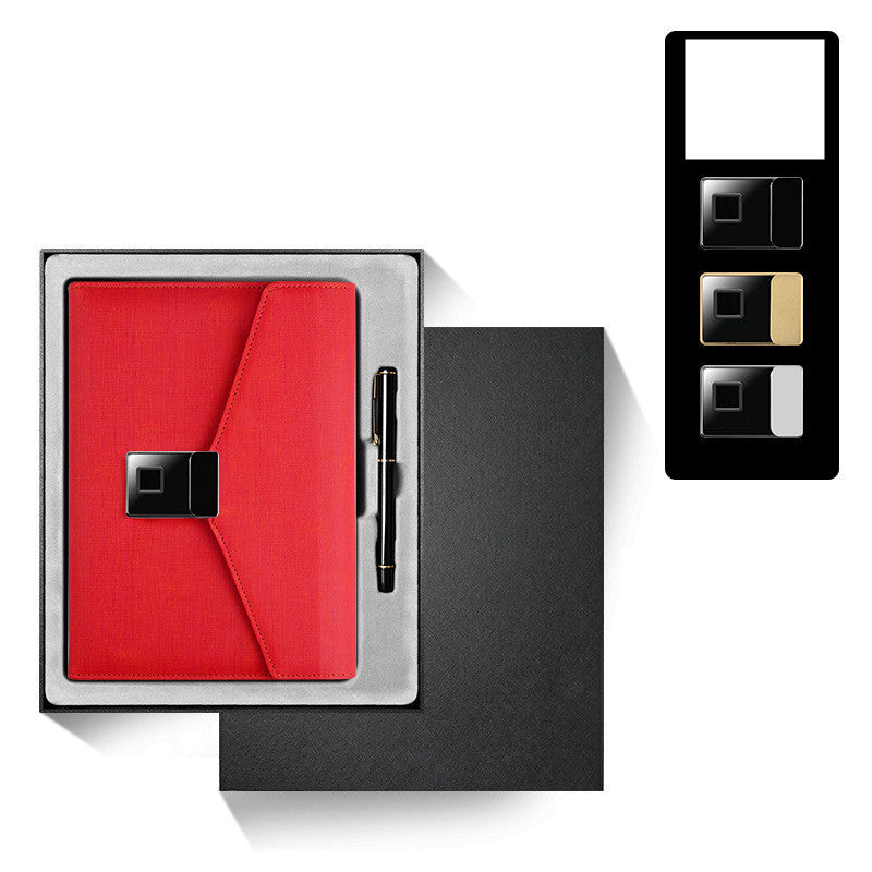 Carnet multifonction – verrouillage par empreinte digitale et recharge sans fil