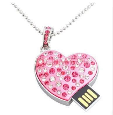 Clé USB Cœur Bijou