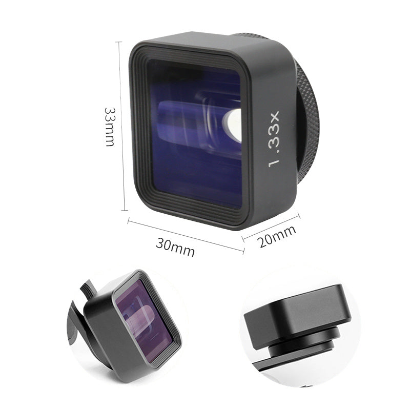 Objectif anamorphique 1,33x pour smartphone – vidéo grand écran cinéma