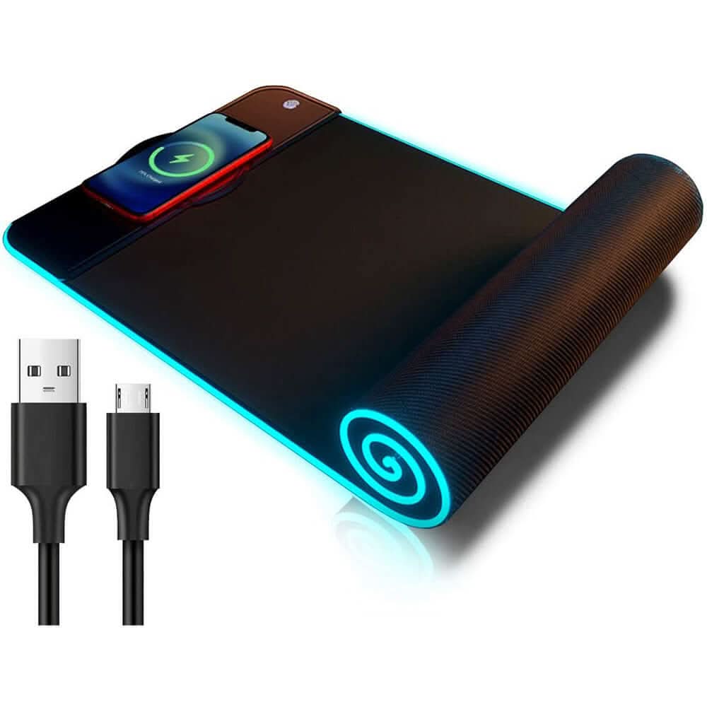 Tapis de souris gaming avec charge sans fil rapide