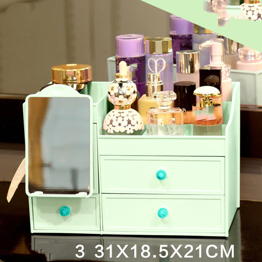 Boîte de Rangement de Bureau avec Miroir
