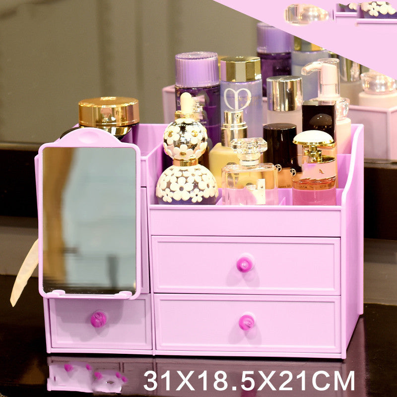 Boîte de Rangement de Bureau avec Miroir