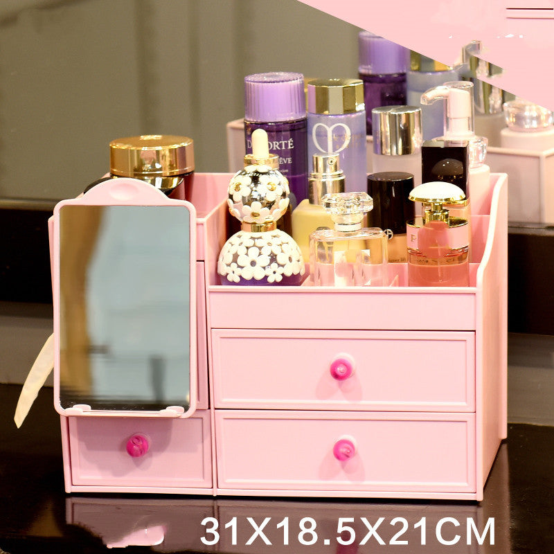 Boîte de Rangement de Bureau avec Miroir