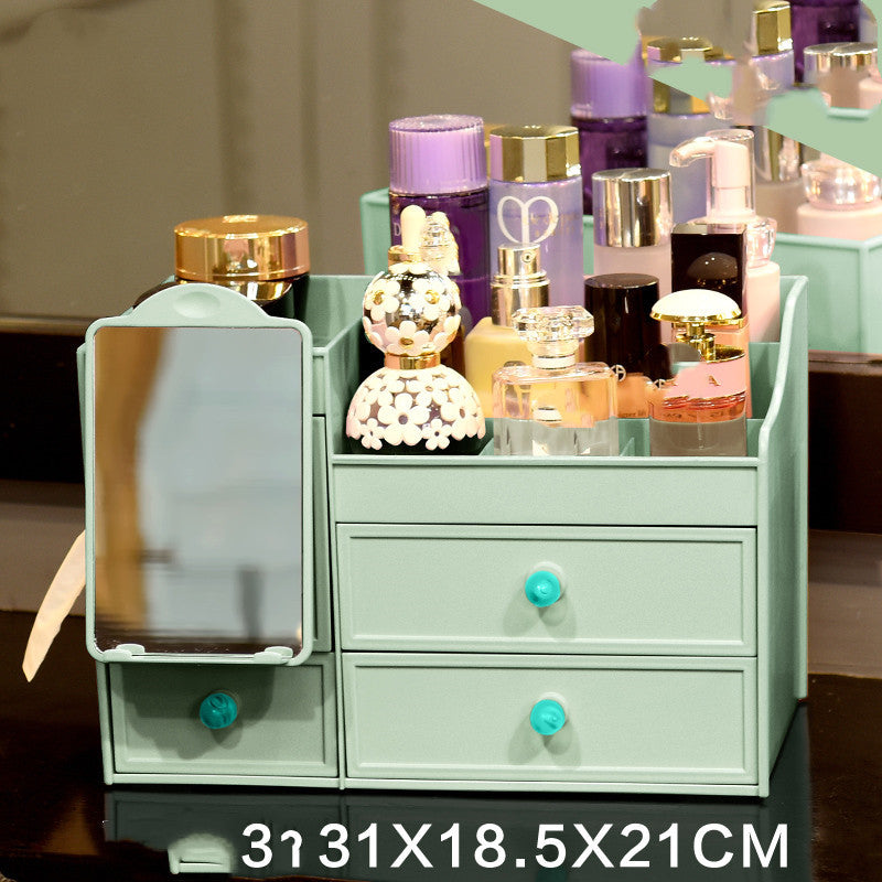 Boîte de Rangement de Bureau avec Miroir