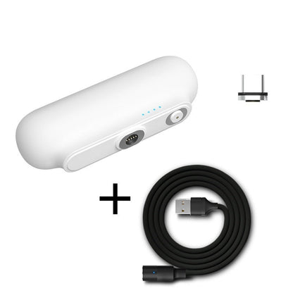 Batterie capsule magnétique portable – 2600 mAh, 3-en-1, USB-C / Micro / iPhone, personnalisable