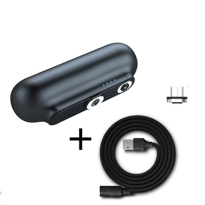 Batterie capsule magnétique portable – 2600 mAh, 3-en-1, USB-C / Micro / iPhone, personnalisable