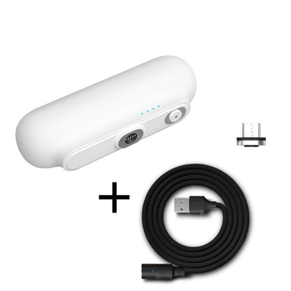 Batterie capsule magnétique portable – 2600 mAh, 3-en-1, USB-C / Micro / iPhone, personnalisable