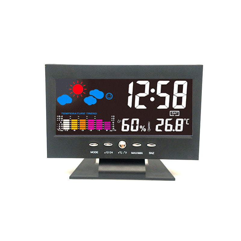 Creative LED Color Screen Weather Forecast Clock