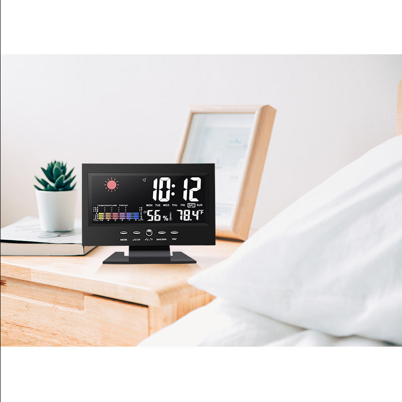 Creative LED Color Screen Weather Forecast Clock