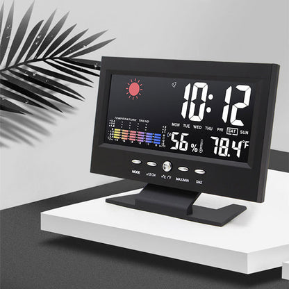 Creative LED Color Screen Weather Forecast Clock