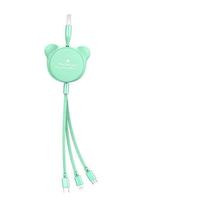 Telescopic Data Cables, Cute Bear