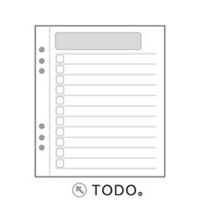 Carnet Monochrome – recharge universelle 6 trous, cahier étudiant à feuilles mobiles