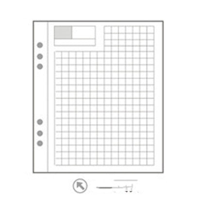 Carnet Monochrome – recharge universelle 6 trous, cahier étudiant à feuilles mobiles