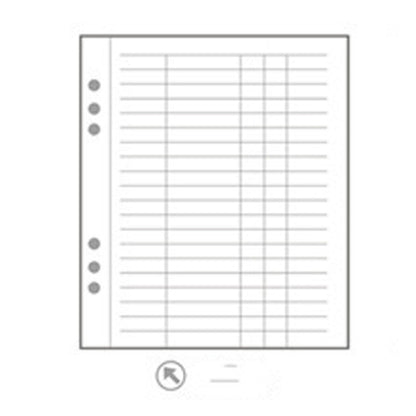 Carnet Monochrome – recharge universelle 6 trous, cahier étudiant à feuilles mobiles