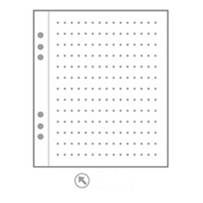 Carnet Monochrome – recharge universelle 6 trous, cahier étudiant à feuilles mobiles